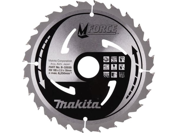 MAKITA sahanterä 185x30x24z M-FORCE TREE