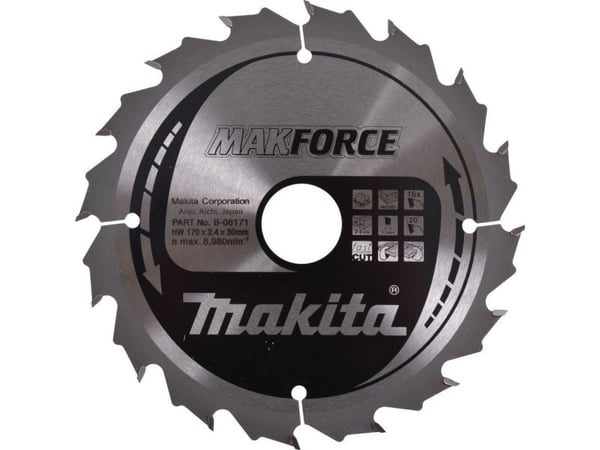 MAKITA SIRKULSAG 170x30x16z MAKFORCE TRE >>>B-32122