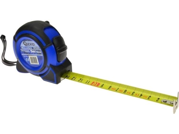 GEKO målebånd 5 m x 19 mm dobbeltsidig (12/120)