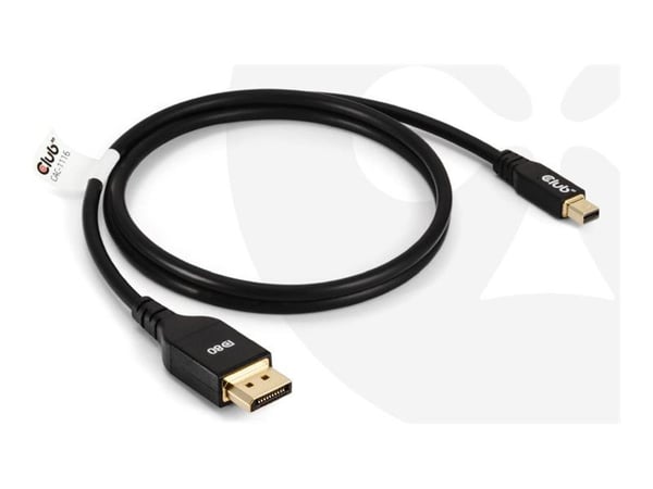 Club 3D CAC-1116 - DisplayPort-kabel - Mini DisplayPort (hann) til DisplayPort (hann) - DisplayPort 2.1 - 1 m - 8K 60Hz støtte, toretnings, 4K 240H... Club 3D CAC-1116 - DisplayPort-kabel - Mini DisplayPort (hann) til DisplayPort (hann) - DisplayPort 2.1 - 1 m - 8K 60Hz støtte, toretnings, 4K 240H...