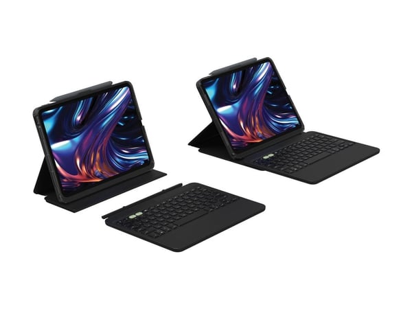 ZAGG Pro Keys 2 - Tastatur og folioveske (foliodekke) - bakgrunnsbelyst - trådløs - Bluetooth - QWERTY - Nordisk - for Apple 11-inch iPad Pro Wi-Fi...