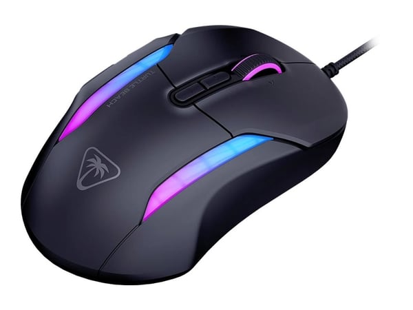 Turtle Beach Kone II - Mus - ergonomisk - optisk - 7 knapper - kablet - USB - svart