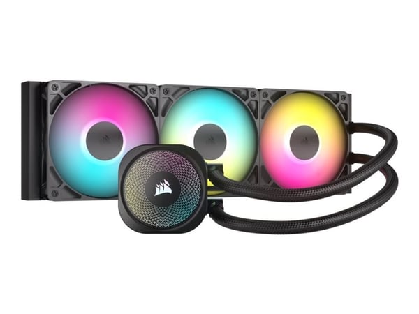 CORSAIR Nautilus 360 RS ARGB - Væskekjølesystem for prosessor - Radiatorstørrelse: 360 mm - (for: LGA1851, LGA1700, AM5, AM4) - kobber - 120 mm