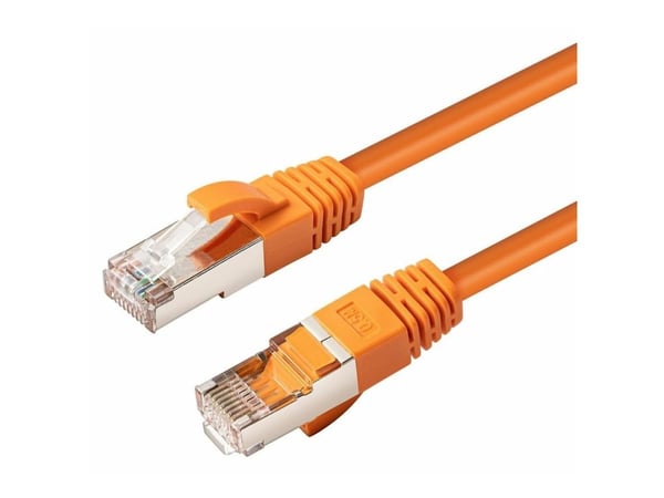 MicroConnect - Verkkokaapeli - RJ-45 (uros) - RJ-45 (uros) - 10 m - suojattu kierretty parikaapeli (SSTP) - CAT 6 - halogeeniton, säikeistetty - or...