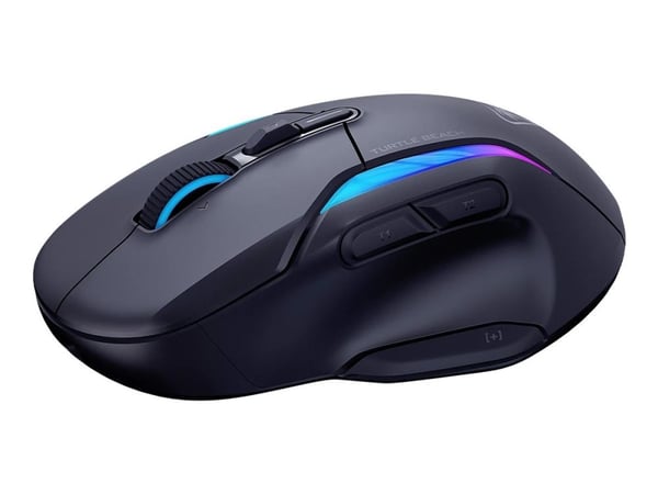 Turtle Beach Kone II Air - Mus - ergonomisk - optisk - 8 knapper - trådløs, kablet - Bluetooth, 2.4 GHz - svart