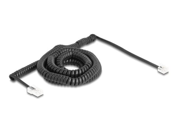 DeLOCK 88482, 10 m, RJ-11, RJ-45, Uros, Uros, musta