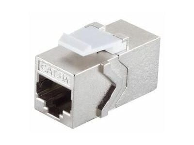 MicroConnect - Verkkoliitin - RJ-45 (naaras) RJ-45 (naaras) - STP - CAT 6a - keystone-liitin - hopea
