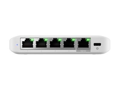 Ubiquiti UniFi Switch Flex Mini 2.5G - Switch - L2+ - Styrt - 4 x 2.5GBase-T + 1 x 2.5GBase-T (PoE) - stasjonær - PoE