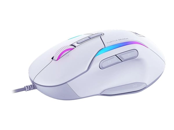 Turtle Beach Kone II - Mus - ergonomisk - optisk - 7 knapper - kablet - USB - hvit