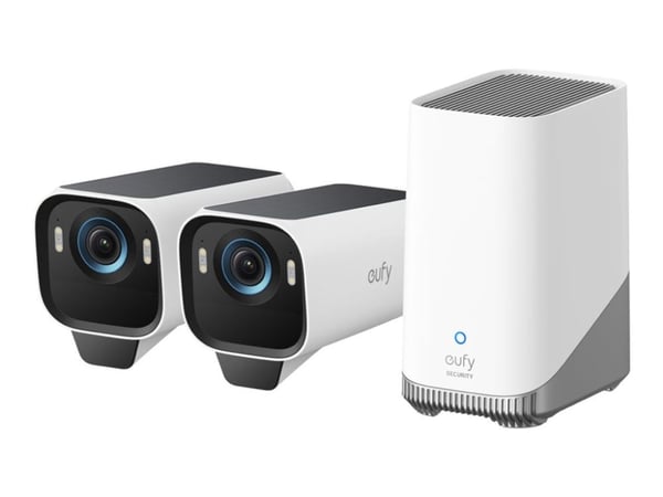 Eufy eufyCam S3 Pro - Nettverksovervåkingskamera - kule - utendørs - værbestandig - farge (Dag og natt) - 3840 x 2160 - 4K, 1080p - lyd - trådløs -...