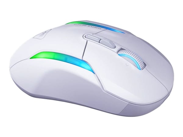 Turtle Beach Kone II Air - Mus - ergonomisk - optisk - 8 knapper - trådløs, kablet - Bluetooth, 2.4 GHz - hvit