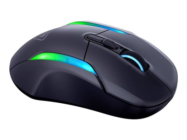 Turtle Beach Kone II Air - Mus - ergonomisk - optisk - 8 knapper - trådløs, kablet - Bluetooth, 2.4 GHz - svart
