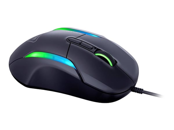 Turtle Beach Kone II - Mus - ergonomisk - optisk - 7 knapper - kablet - USB - svart
