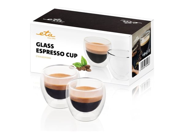 ETA 4181 93000 - Espressoglass - 80 ml (pakke med 2) ETA 4181 93000 - Espressoglass - 80 ml (pakke med 2)