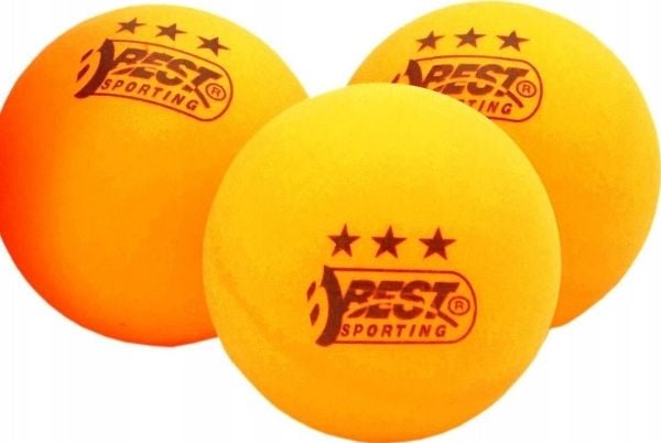 BEST Sporting sett med 6 oransje bordtennisballer Ø40 mm, klasse 3 trening BEST Sporting 23113