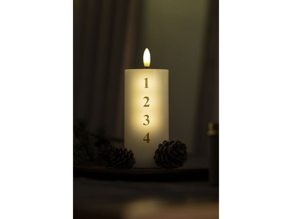 Good Connections Sirius Home 80705 juldekoration, vit, 1 lampa, batteri AAA, 150 mm, 7 cm