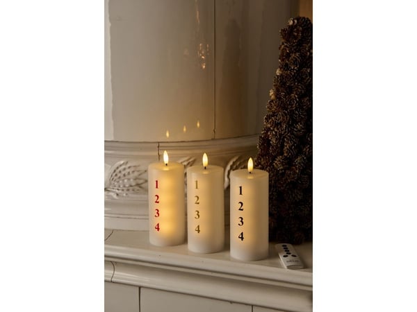 Good Connections Sirius Home 80705 juldekoration, vit, 1 lampa, batteri AAA, 150 mm, 7 cm