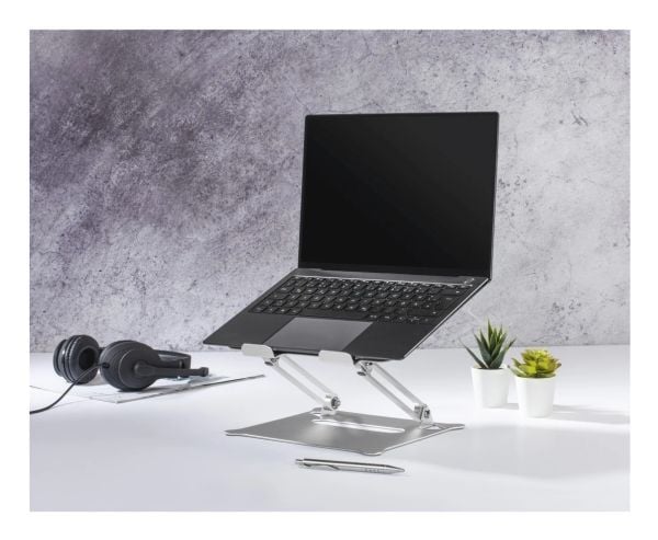 Hama Alu, PC-stativ, Sølv, Aluminium, 25,4 cm (10"), 39,6 cm (15.6"), 254 - 396,2 mm (10 - 15.6")