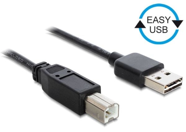 DeLOCK EASY-USB - USB-kaapeli - USB Type B (han) til USB (han) - 2 m - lajittelu