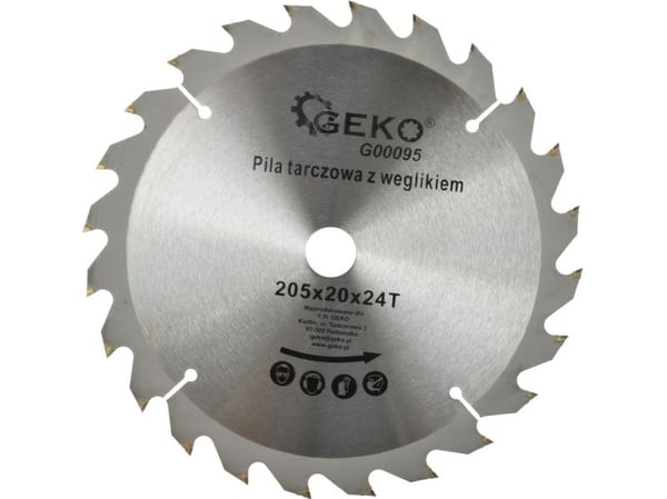 Geko sagblad til tre 205x20x24T (G00095)
