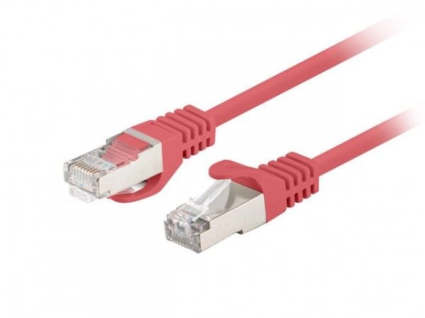 PATCHCORD CAT.6 FTP 1M PUNAINEN FLUKE LÄPÄISSYT LANBERG 10-PACK