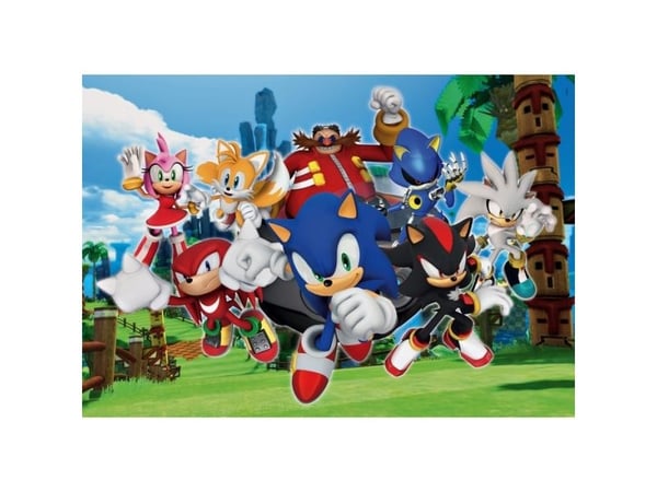 Clementoni Supercolor Sonic the hedgehog, 104 stykker, Tegneserier, 6 år