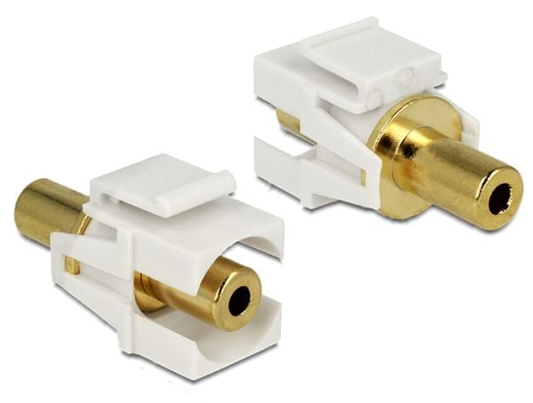 DeLOCK 86336, Kulta, Valkoinen, 3.5mm, 3.5mm, Kulta, 36 mm, 21 mm