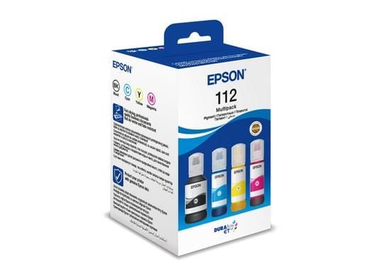 Epson 112 Multipack - 4 pakker - svart, gul, cyan, magenta - original - hengende boks - blekkpåfylling