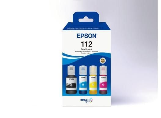 Epson 112 Multipack - 4 pakker - svart, gul, cyan, magenta - original - hengende boks - blekkpåfylling