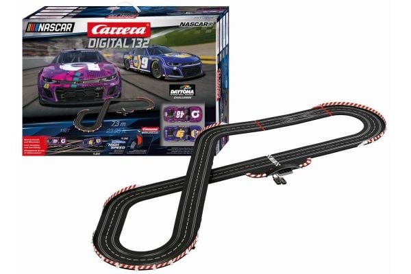 Carrera 20030042, Racingkjøretøy og banesett, NASCAR, 8 år, Flerfarget
