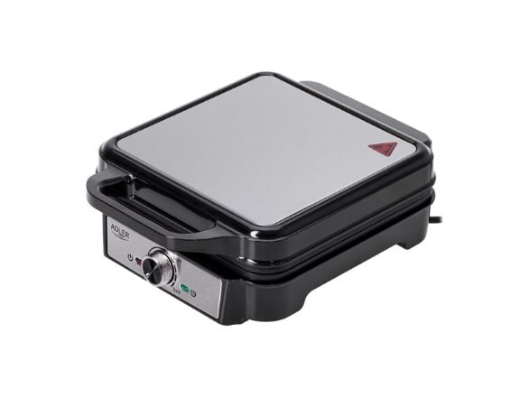 Adler AD 3083, 4 vafler, firkant, Sort, Sølv, 0,65 m, 1200 W, 1800 W