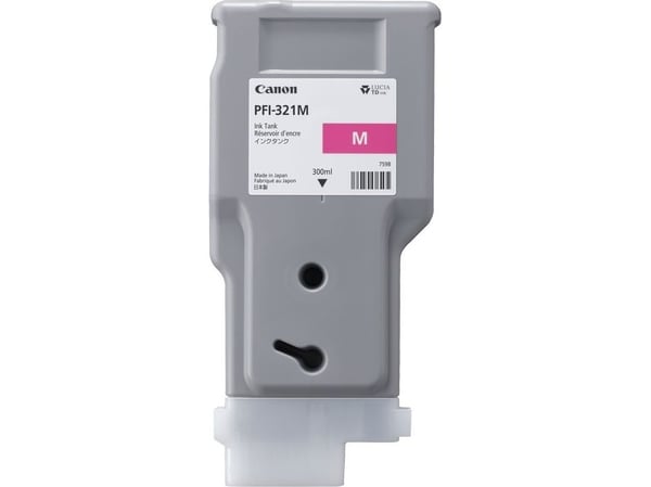 Canon PFI-321 M - 300 ml - magenta - original - blekktank - for imagePROGRAF TM-250, TM-255, TM-350, TM-355