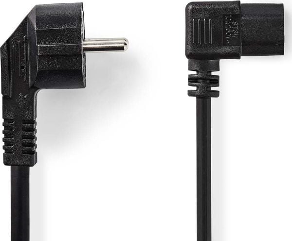 Nedis verkkokaapeli maadoituspistoke, IEC-320-C13, 2m, musta