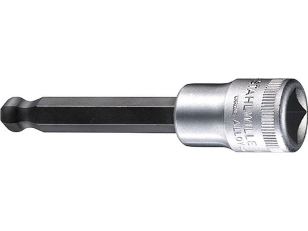 STAHLWILLE 54 KK 7, Støpselsett, 1/2", Metrisk, 5 hoder, 7 mm, Kromfarget