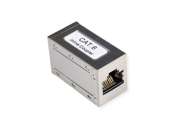 ROLINE RJ-45 Modular Coupler, RJ-45, RJ-45, Sølv