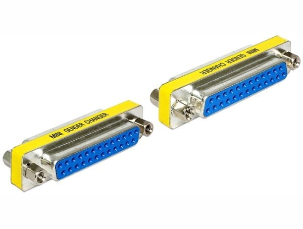 DeLOCK 65483, Sub-D 25, Sub-D 25, Sininen, Hopea, Keltainen