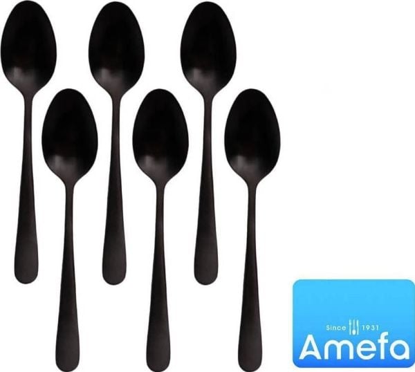 Amefa Austin 1410 - 6 Mocca Spoons trendilaatikossa - musta