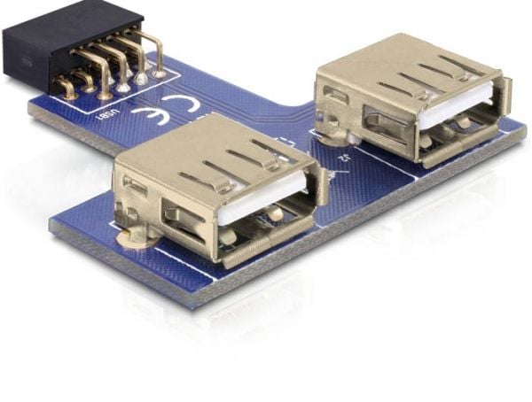 Delock USB Pinheader - USB-adapter (hunn) til USB (hunn)