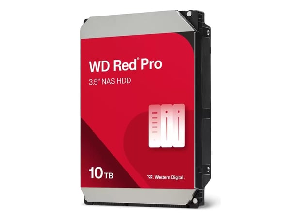 WD Red Pro WD103KFBX - Hårddisk - Enterprise - 10 TB - inbyggd - 3.5" - SATA 6Gb/s - 7200 rpm - buffert: 512 MB