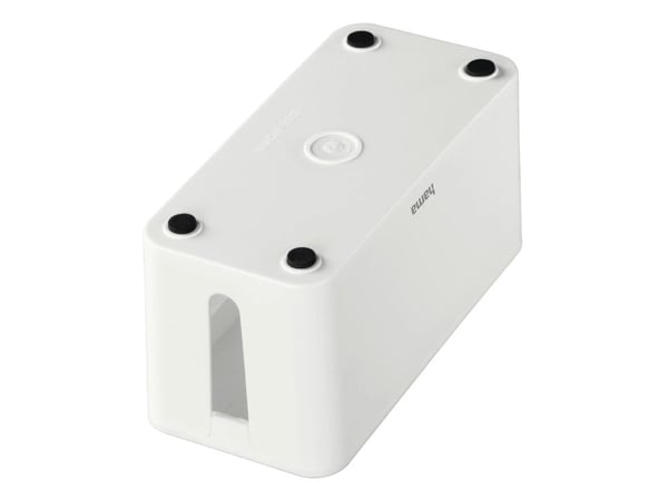 Hama Mini, Kabeldosa, Skrivbord/golv, Plast, Vit