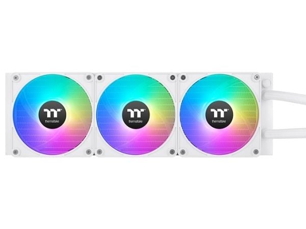 Thermaltake TH360 V2 Ultra EX ARGB, Alt-i-ett væskekjøler, 12 cm, 500 RPM, 2000 RPM, Hvit