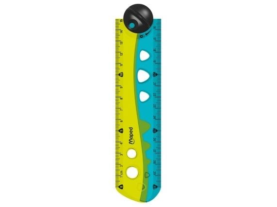 Maped Croc Croc 282030, Metrisk, cm, MM Fiber, Blå, Gult, 1 stykker, 0,3 m