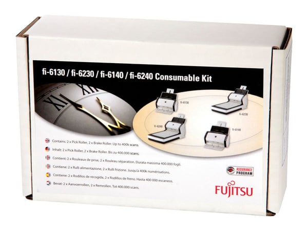 Fujitsu Consumable Kit - Förbrukningsartiklar för skanner - för fi-6130Z, 6140, 6140C, 6140Z, 6230Z, 6240, 6240C, 6240Z