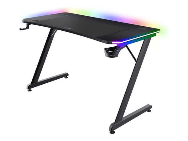 Trust GXT 710 Luminus Pro - Skrivebord - rektangulær - svart