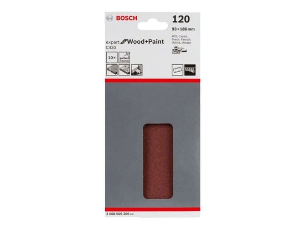Bosch C430, 10 stk, 93 mm, 186 mm