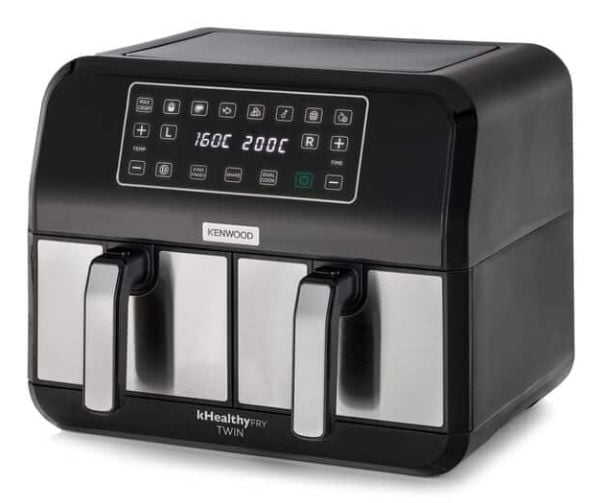 Kenwood HFM20.000MB, Varmluftsfrityr, 8 l, 35 °C, 200 °C, 60 min, Dobbel