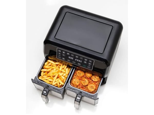 Kenwood HFM20.000MB, Varmluftsfrityr, 8 l, 35 °C, 200 °C, 60 min, Dobbel