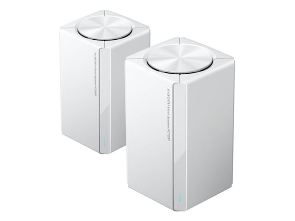 Xiaomi Mesh System AC1200 - Wifi-system - (2 routrar/förlängare) - upp till 2800 kvadratfot - mesh 1GbE - Wi-Fi 6, Wi-Fi 5 - Dubbelband (paket om 2)