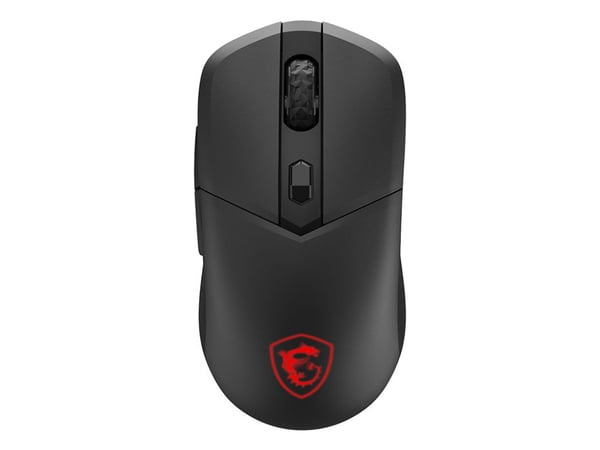 MSI VERSA 300 - Mus - ergonomisk - optisk - 6 knapper - trådløs, kablet - 2.4 GHz, Bluetooth 5.3, USB