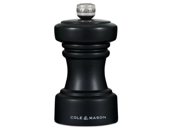 Cole & Mason H233060, Saltkvarn, Svart, Bokträ, Kolstål, Kolstål, Salt, 104 mm